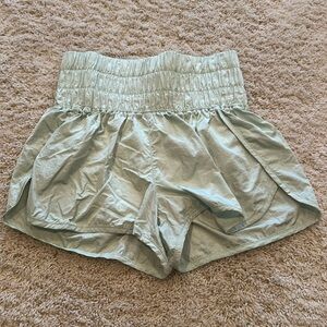 Free People movement shorts light green size S